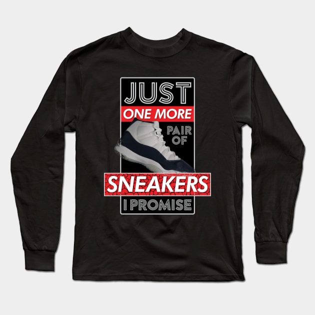 Just One More Pair Of Sneakers I Promise v4 Long Sleeve T-Shirt by Design_Lawrence